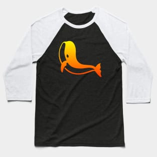 whale sunset gradient Baseball T-Shirt